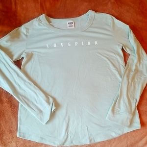 PINK Perfect Long Sleeve Tee **Soft Sage**